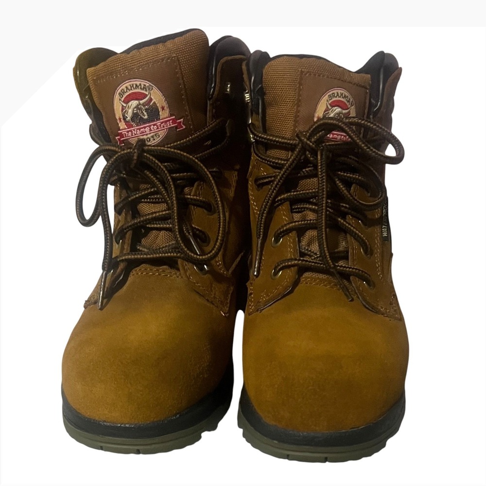 Brahma Work Boots Women's Brown Waterproof Steel Toe WMBR0442000 Size 9 - Picture 3 of 9